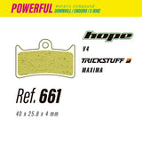 Pastillas LESS BRAKES Powerful 661 para Hope V4