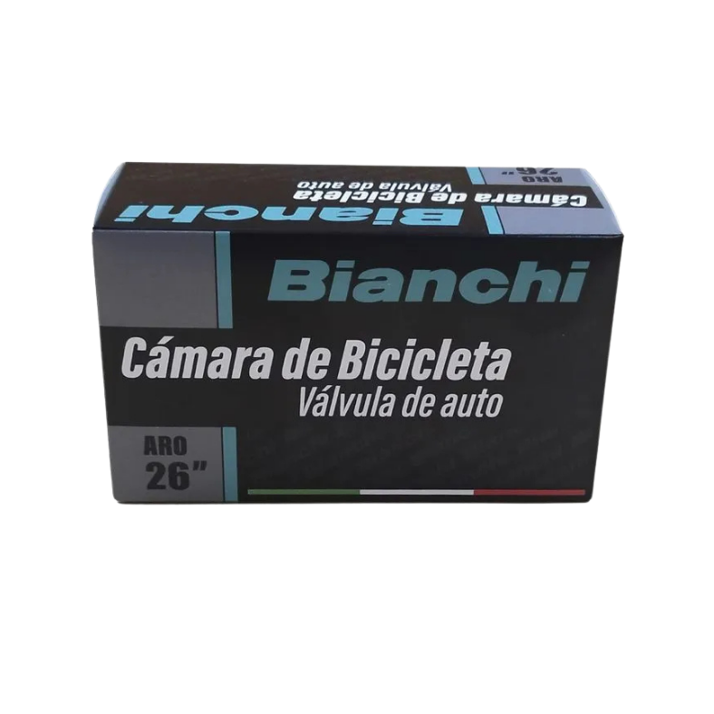 Cámara de Bicicleta Bianchi Aro 26 Válvula Auto 45 mm