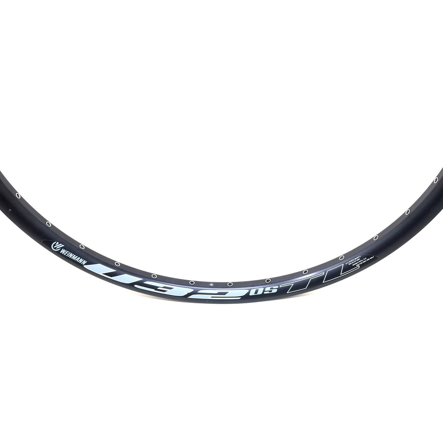 Pack Weinmann Llantas U32 TL 27.5" Asimétrica Ojetillos 32H Presta Negro